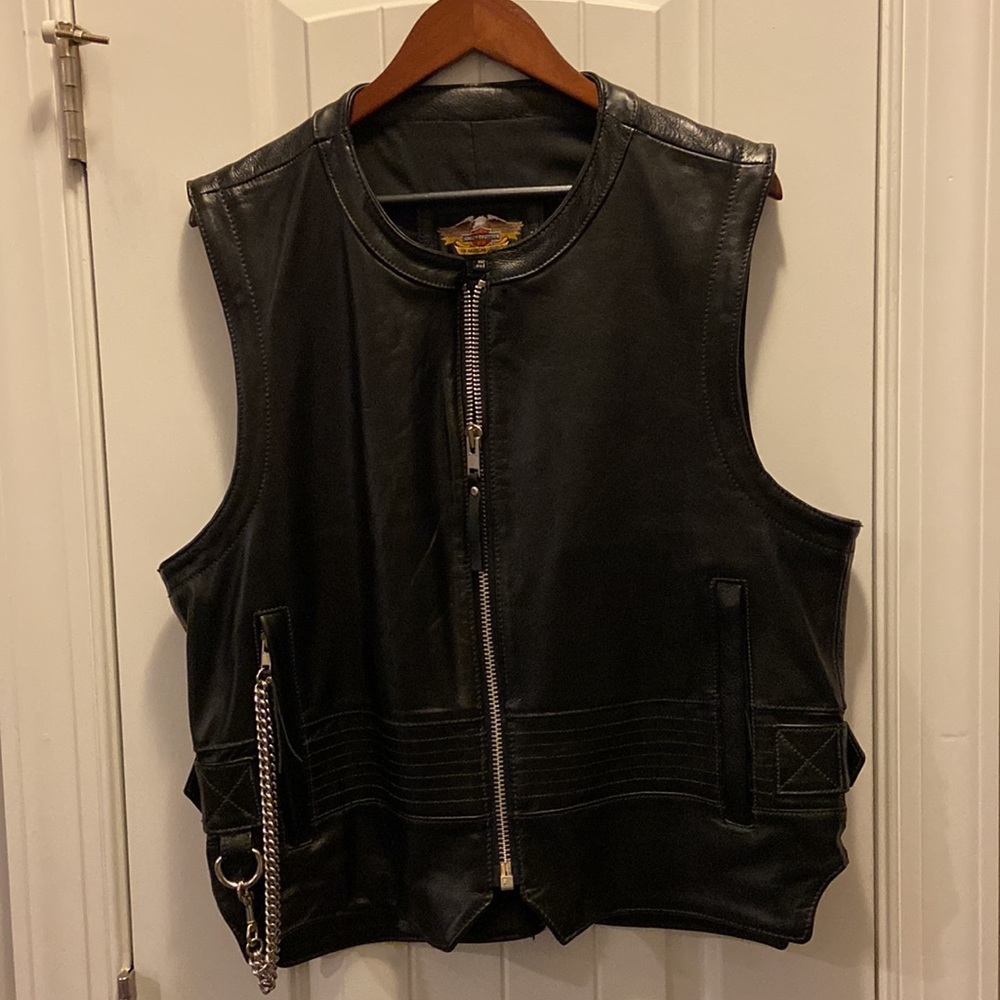 Harley Davidson Road King edition leather vest (L)